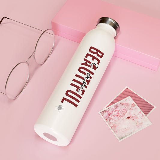 I Am Beautiful stainless steel water bottle