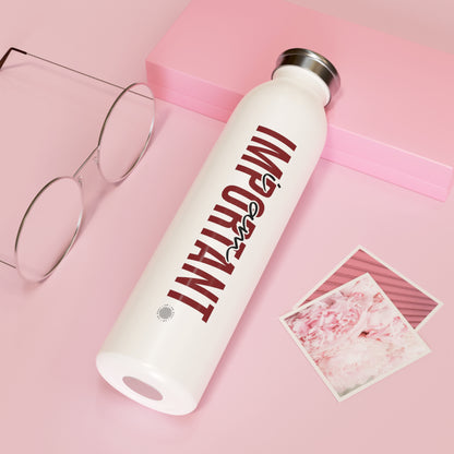 Our I Am Important affirmation water bottle is one of our positive affirmations for mental health. Positive thinking keeps our mindset happy and healthy. This personalized water bottle was designed to become a creator’s favorite canvas of expression.