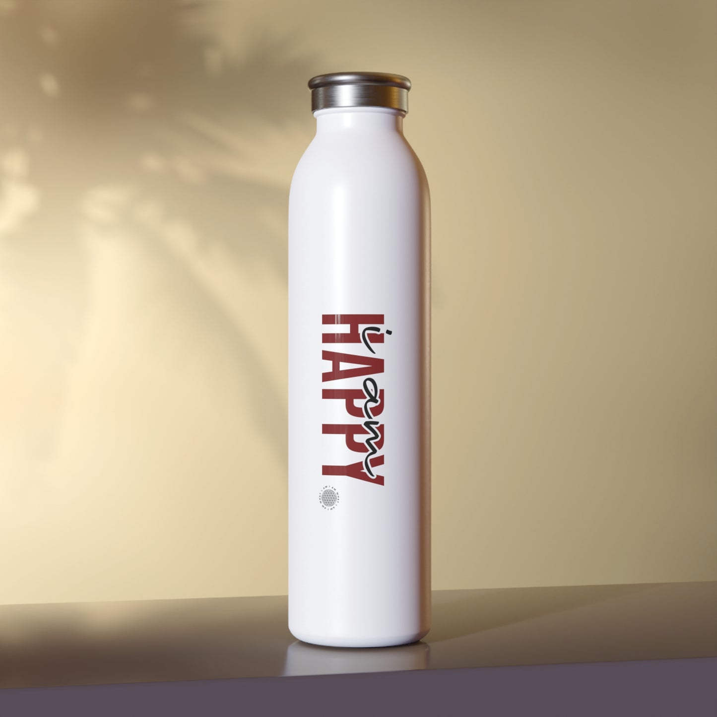 Our I Am Happy affirmation water bottle is one of our positive affirmations for mental health. Positive thinking keeps our mindset happy and healthy. This personalized water bottle was designed to become a creator’s favorite canvas of expression.