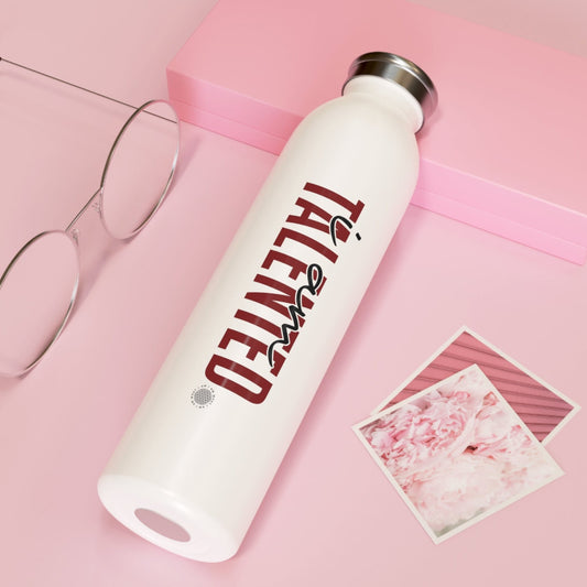 I Am Talented 20 oz water bottle white