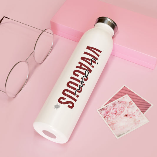 I Am Vivacious 20 oz water bottle white