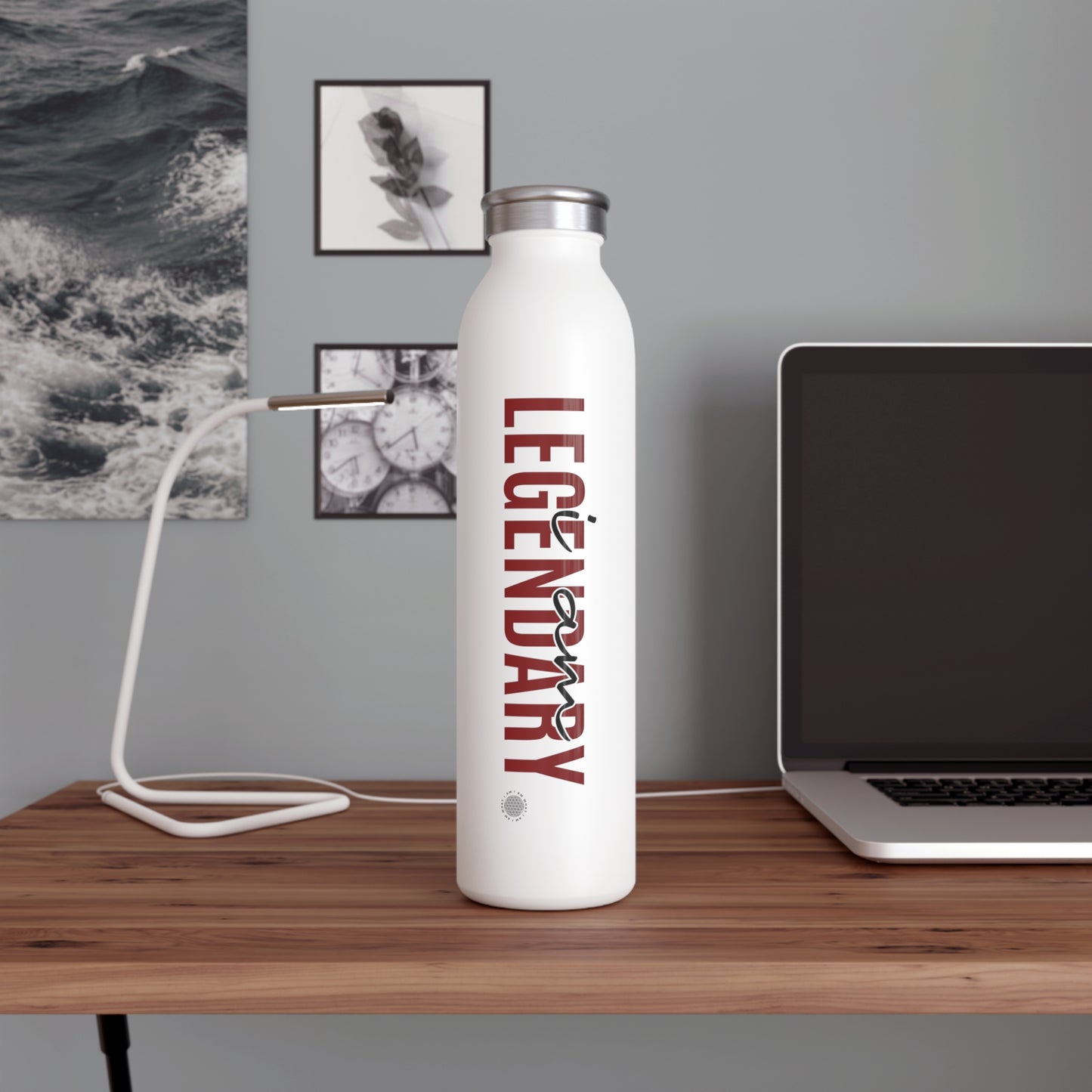 I Am Legendary 20 oz water bottle white