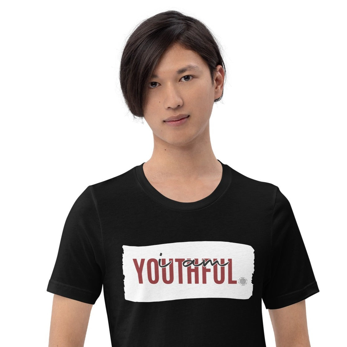 I Am Youthful Adult Unisex T-Shirt black