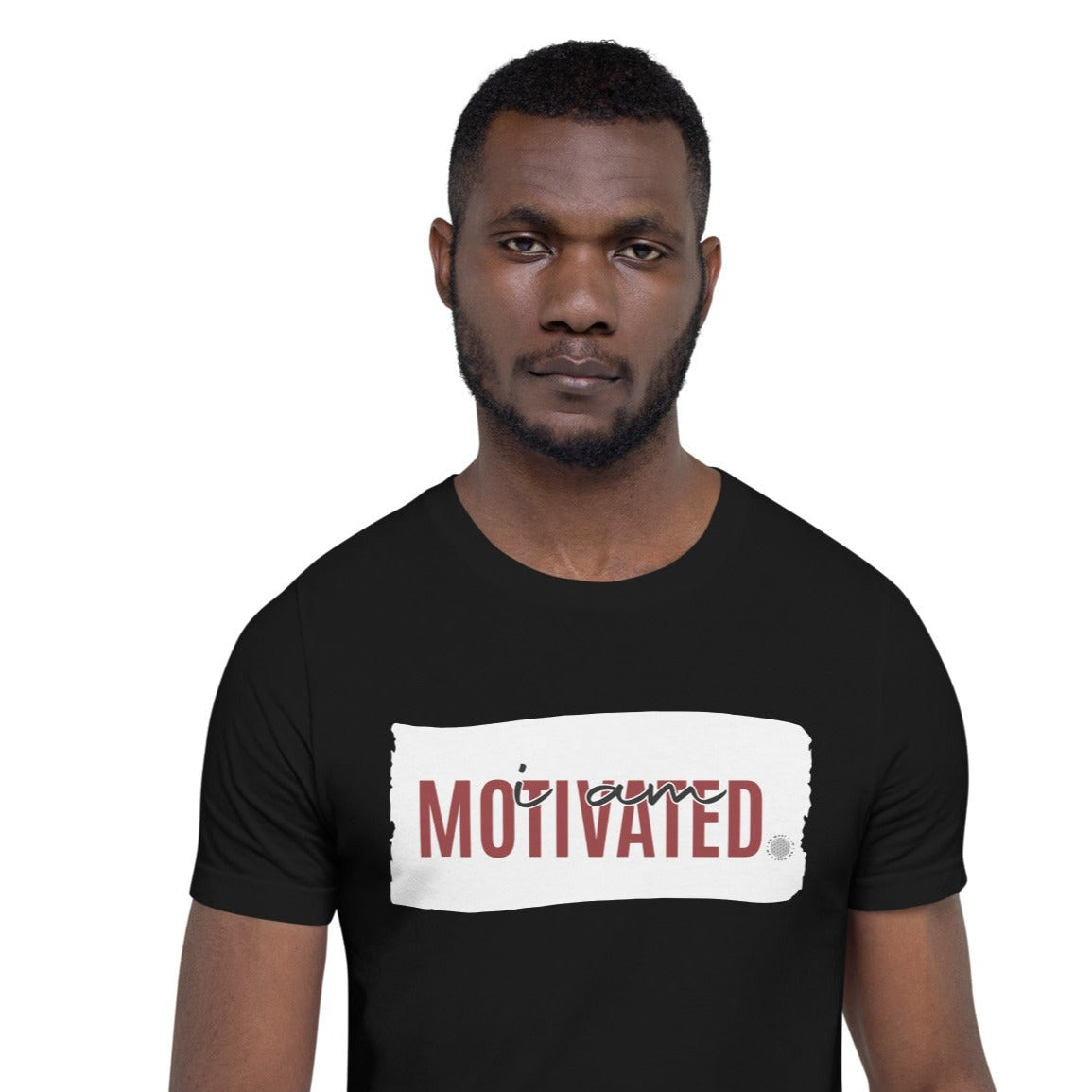 I Am Motivated Adult Unisex T-Shirt black