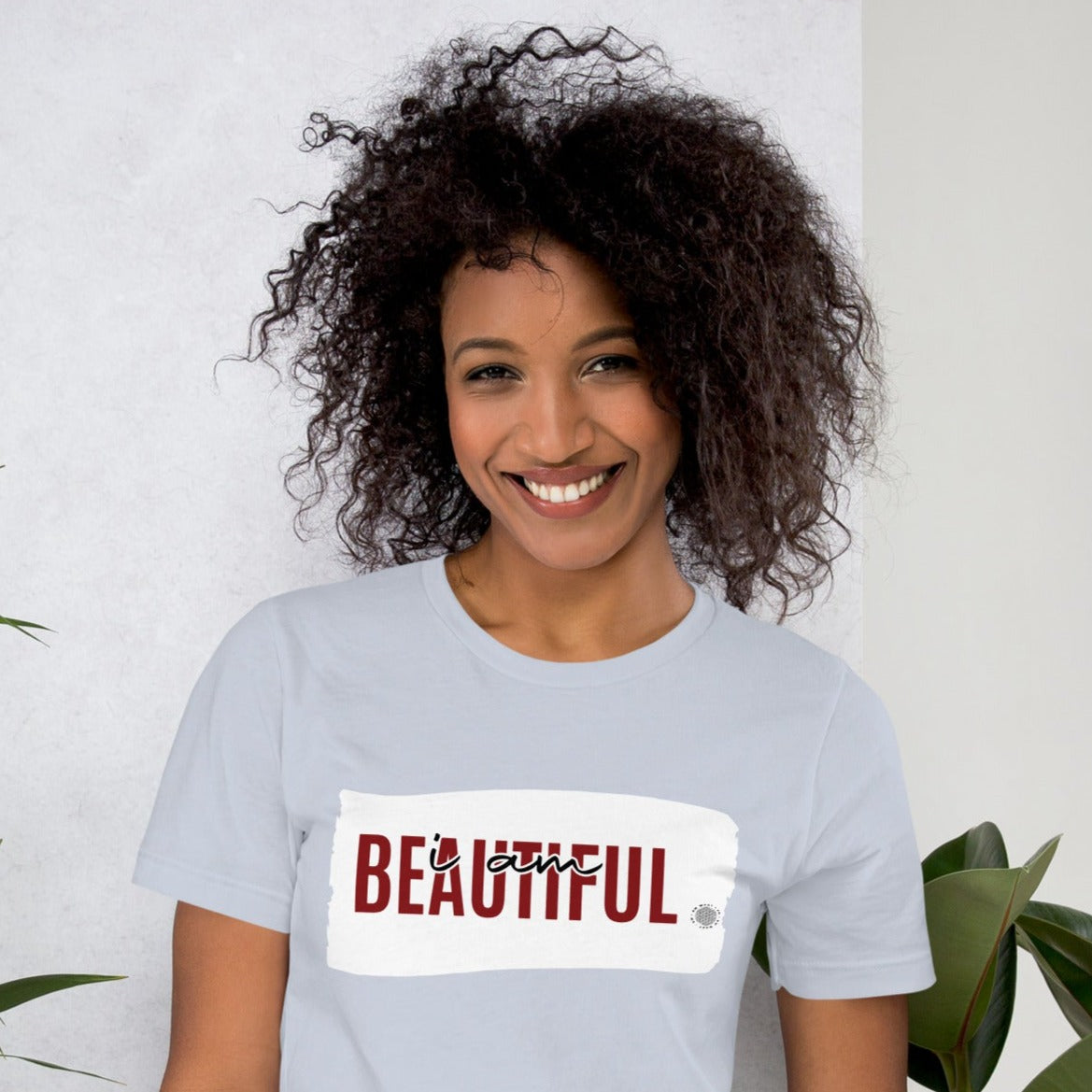 I Am Beautiful Adult Unisex T-Shirt blue