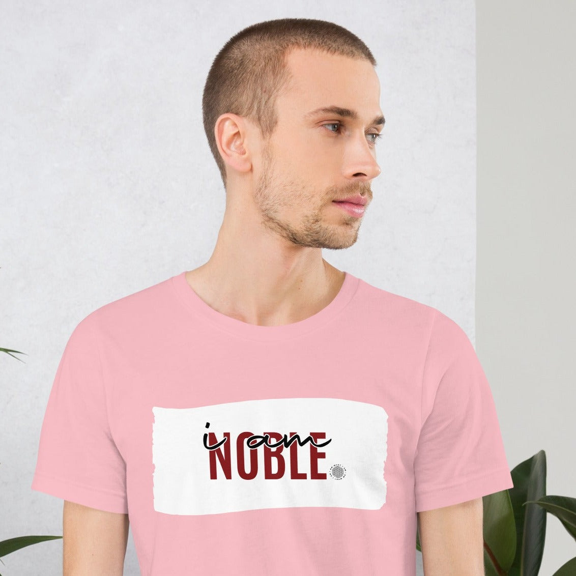 I Am Noble Adult Unisex T-Shirt pink