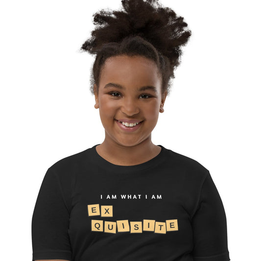 I am Exquisite youth black t-shirt