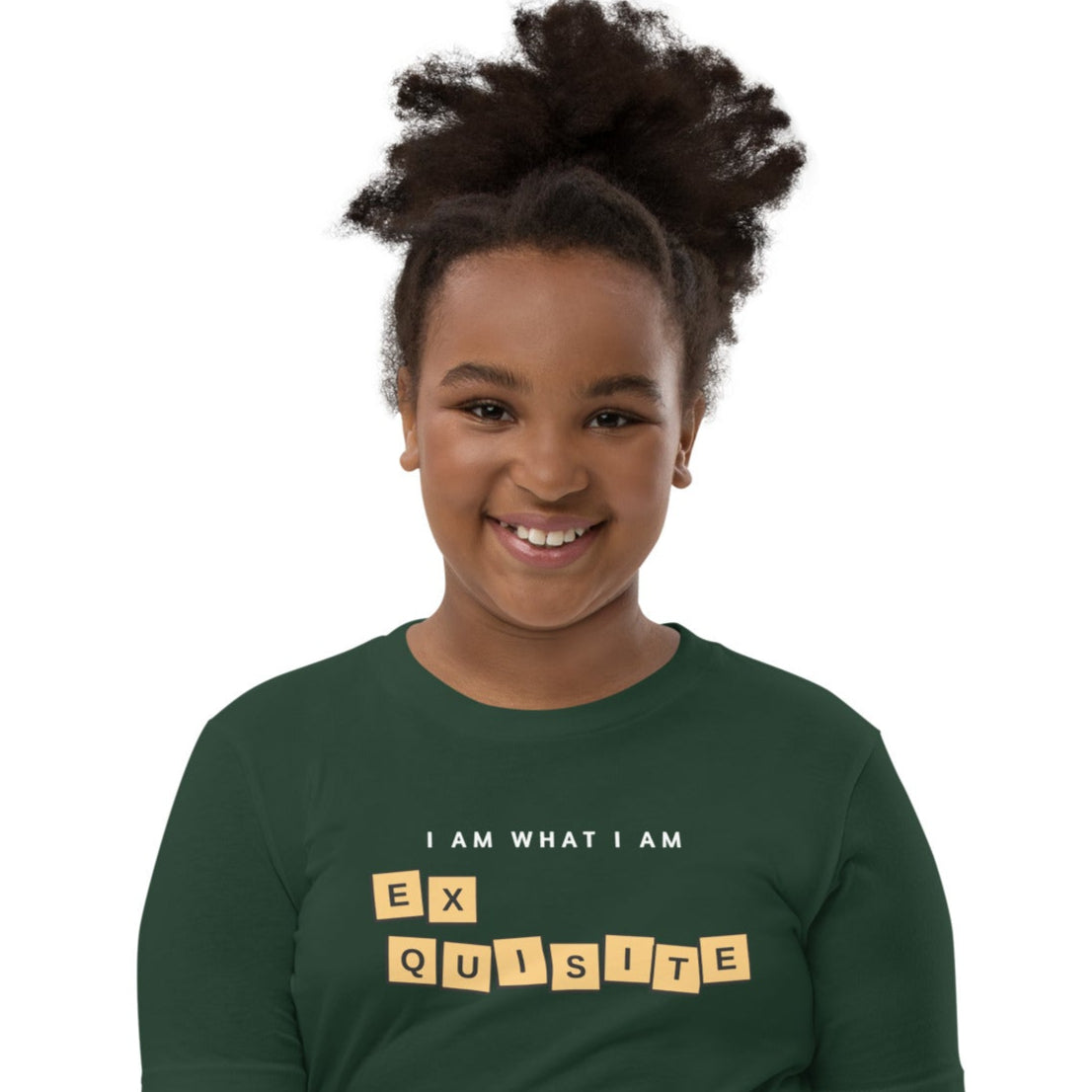 I am Exquisite youth green t-shirt
