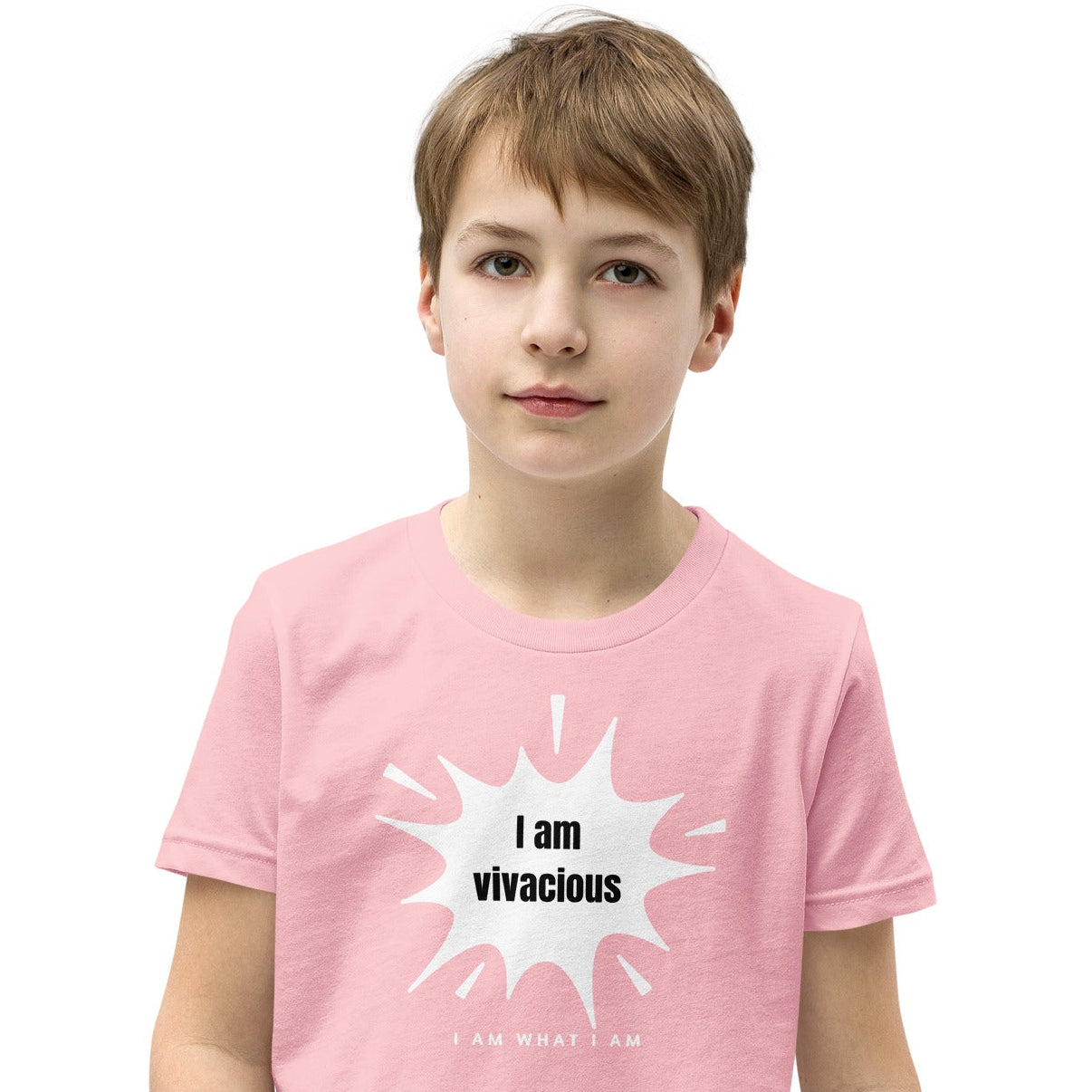 i am vivacious youth tee pink