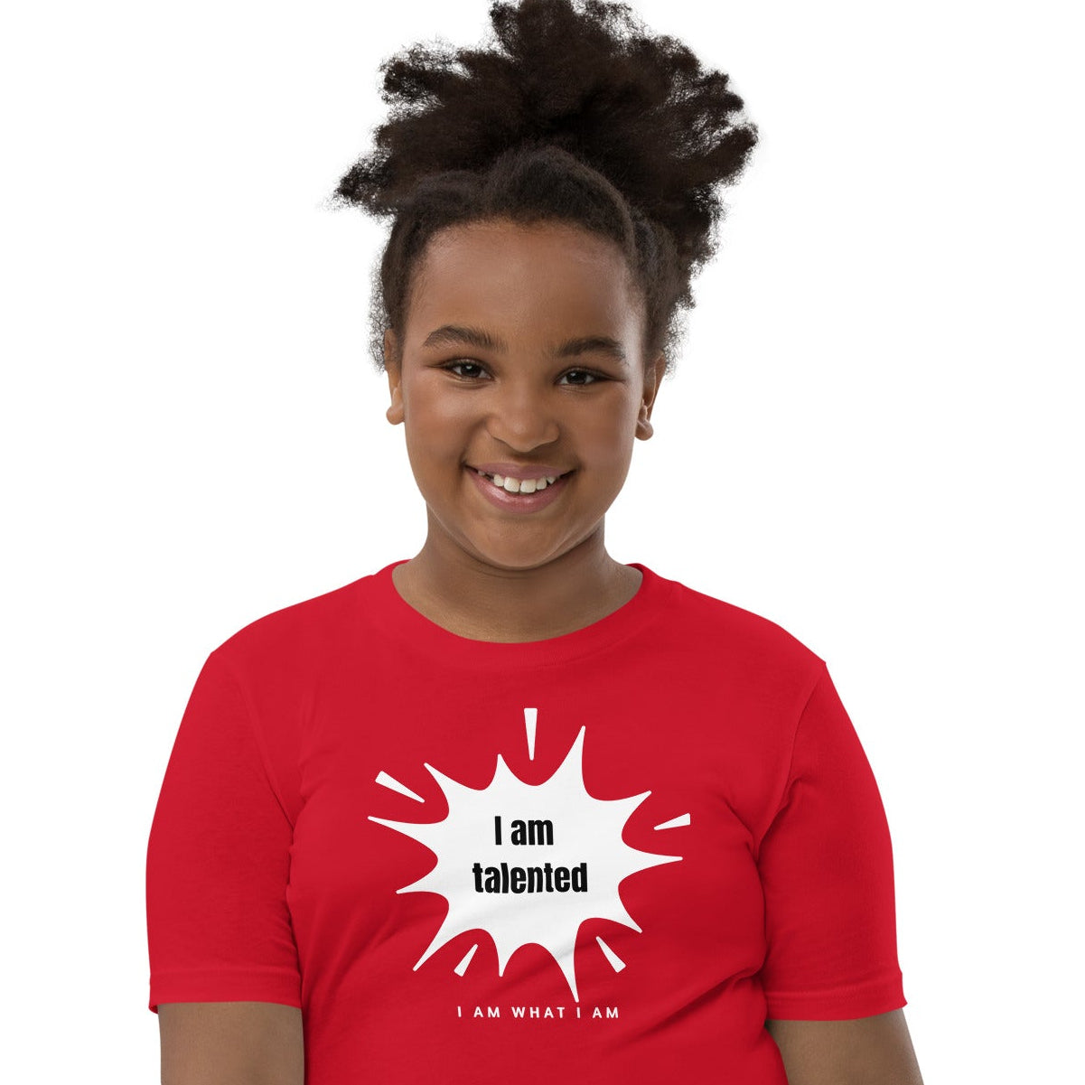 i am talented youth tee red