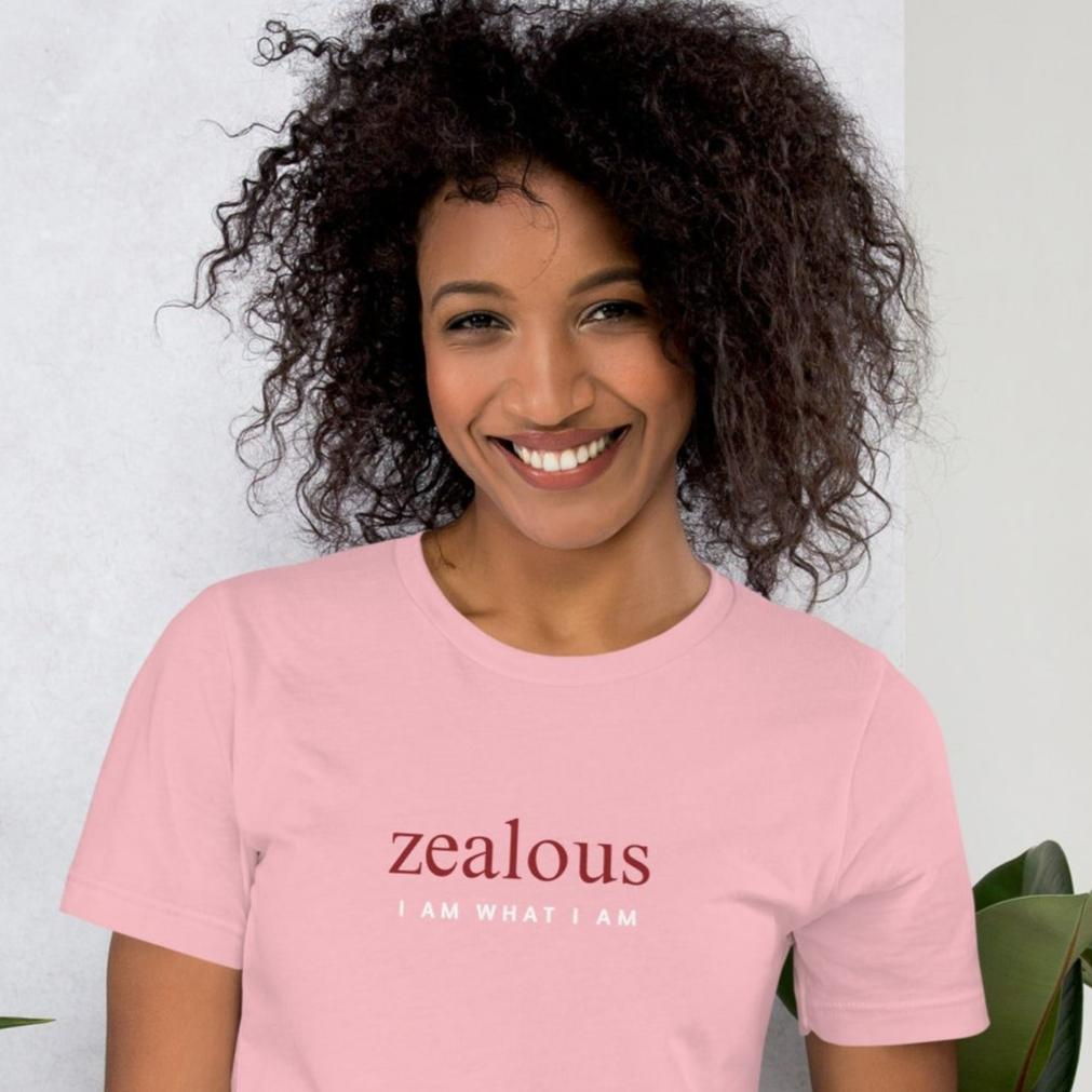 Zealous unisex t-shirt pink