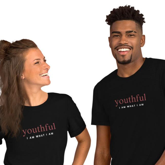 Youthful unisex t-shirt black