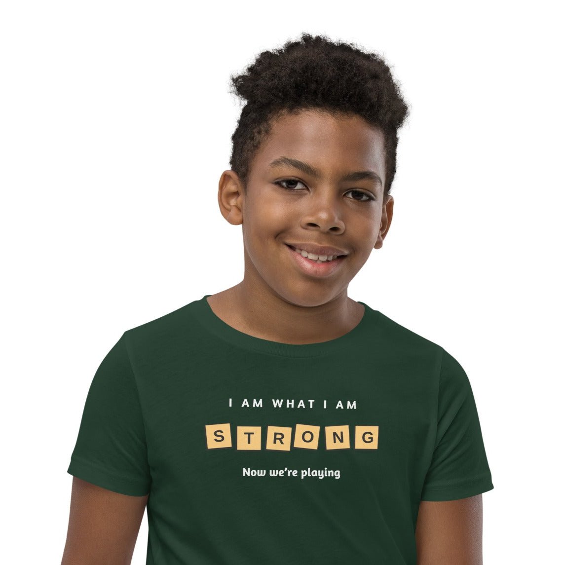 Strong youth t-shirt green