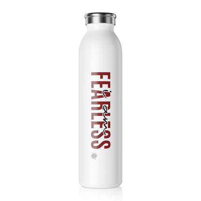 Our I Am Fearless affirmation water bottle is one of our positive affirmations for mental health. Positive thinking keeps our mindset happy and healthy. This personalized water bottle was designed to become a creator’s favorite canvas of expression.