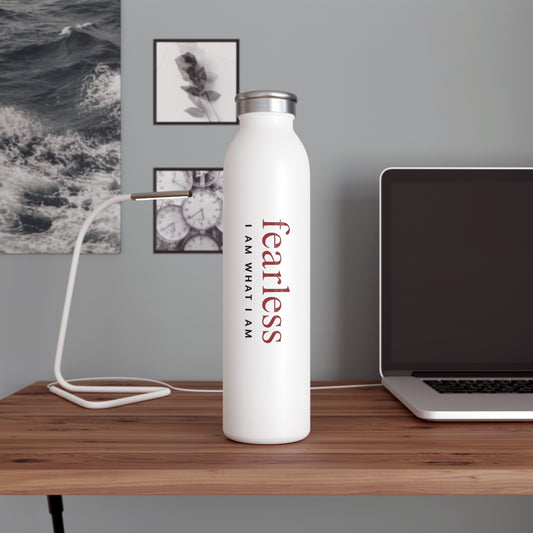Fearless Affirmation Slim Water Bottle