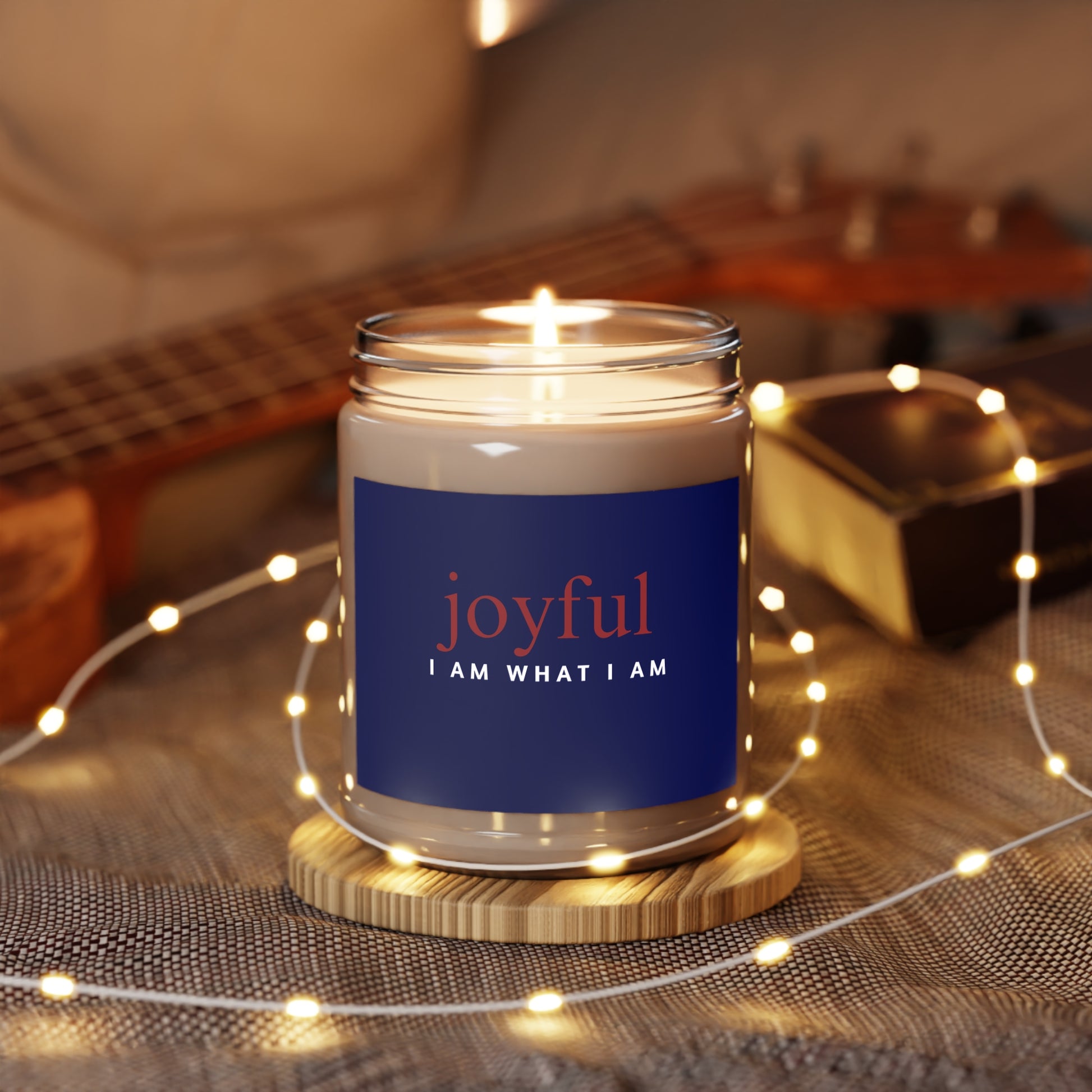 I Am Joyful affirmation 9oz candle