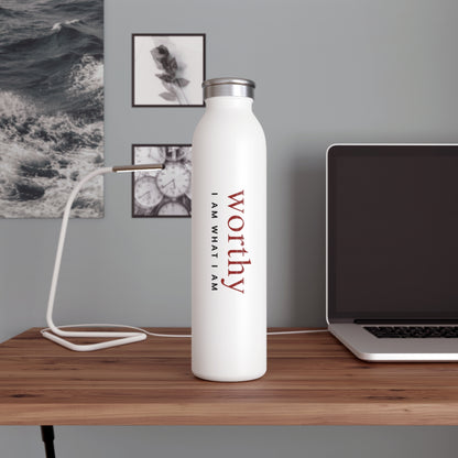 Worthy Affirmation Slim Water Bottle