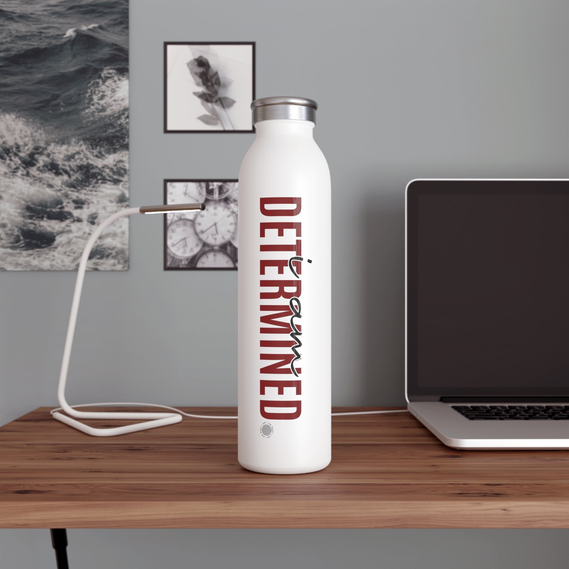 Our I Am Determined affirmation water bottle is one of our positive affirmations for mental health. Positive thinking keeps our mindset happy and healthy. This personalized water bottle was designed to become a creator’s favorite canvas of expression.