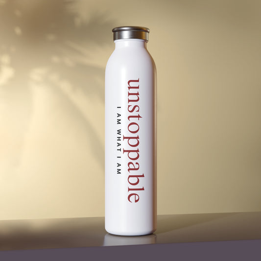 Unstoppable Affirmation Slim Water Bottle