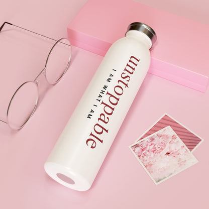 Unstoppable Affirmation Slim Water Bottle