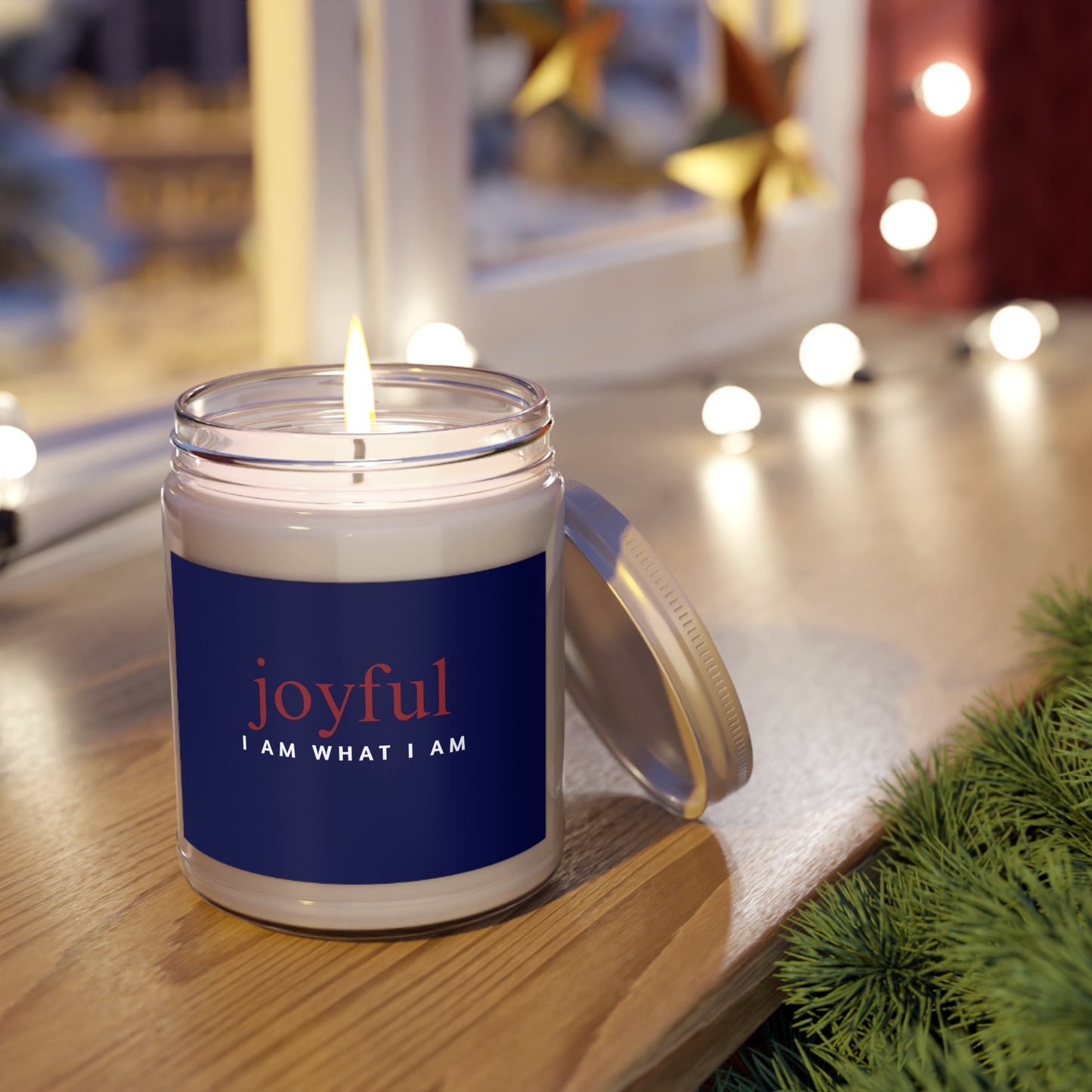 I Am Joyful affirmation 9oz candle