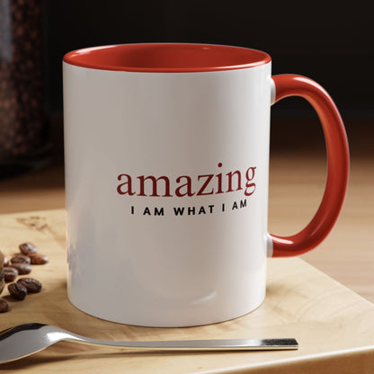 red and white amazing 11 oz mug