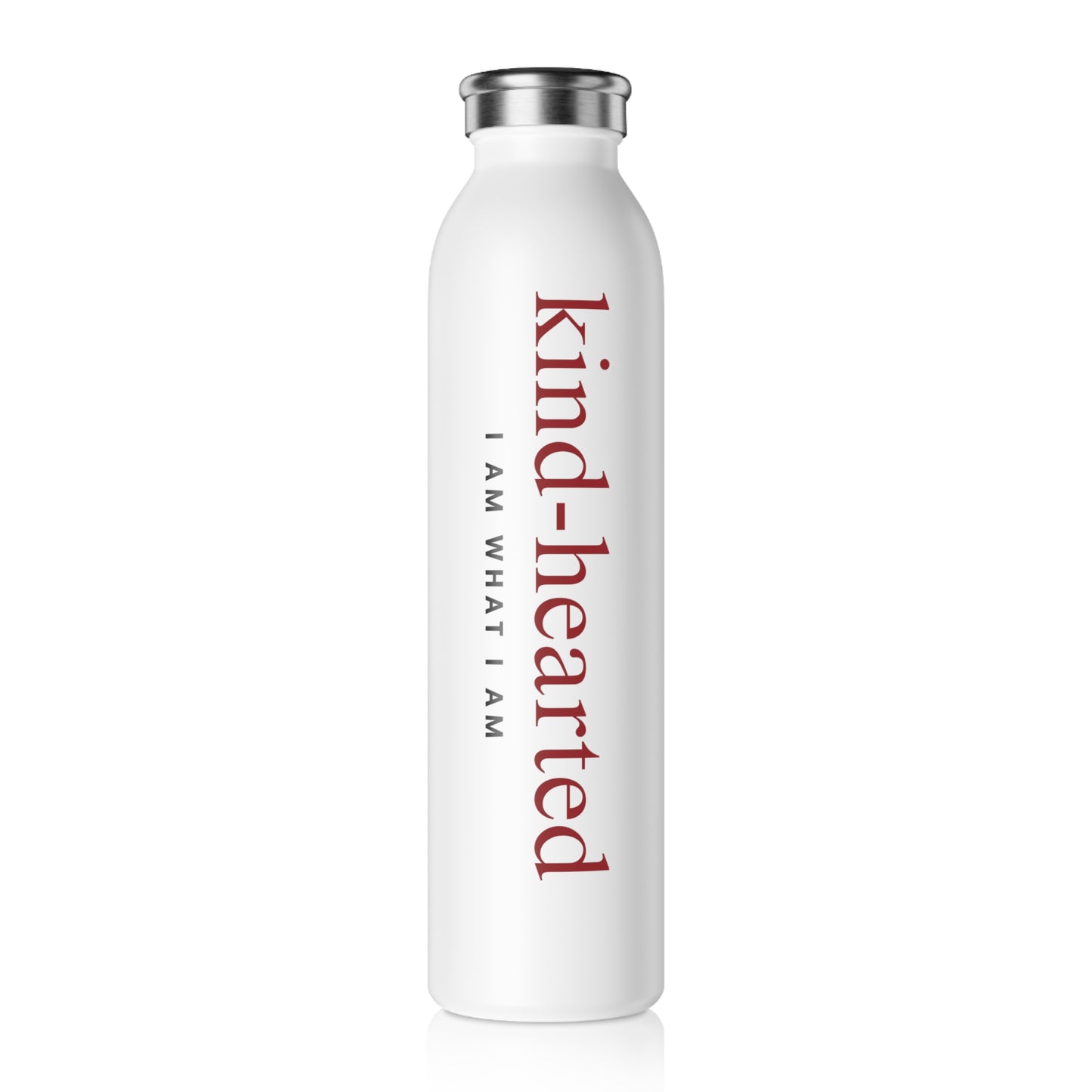 Kind-Hearted Affirmation Slim Water Bottle