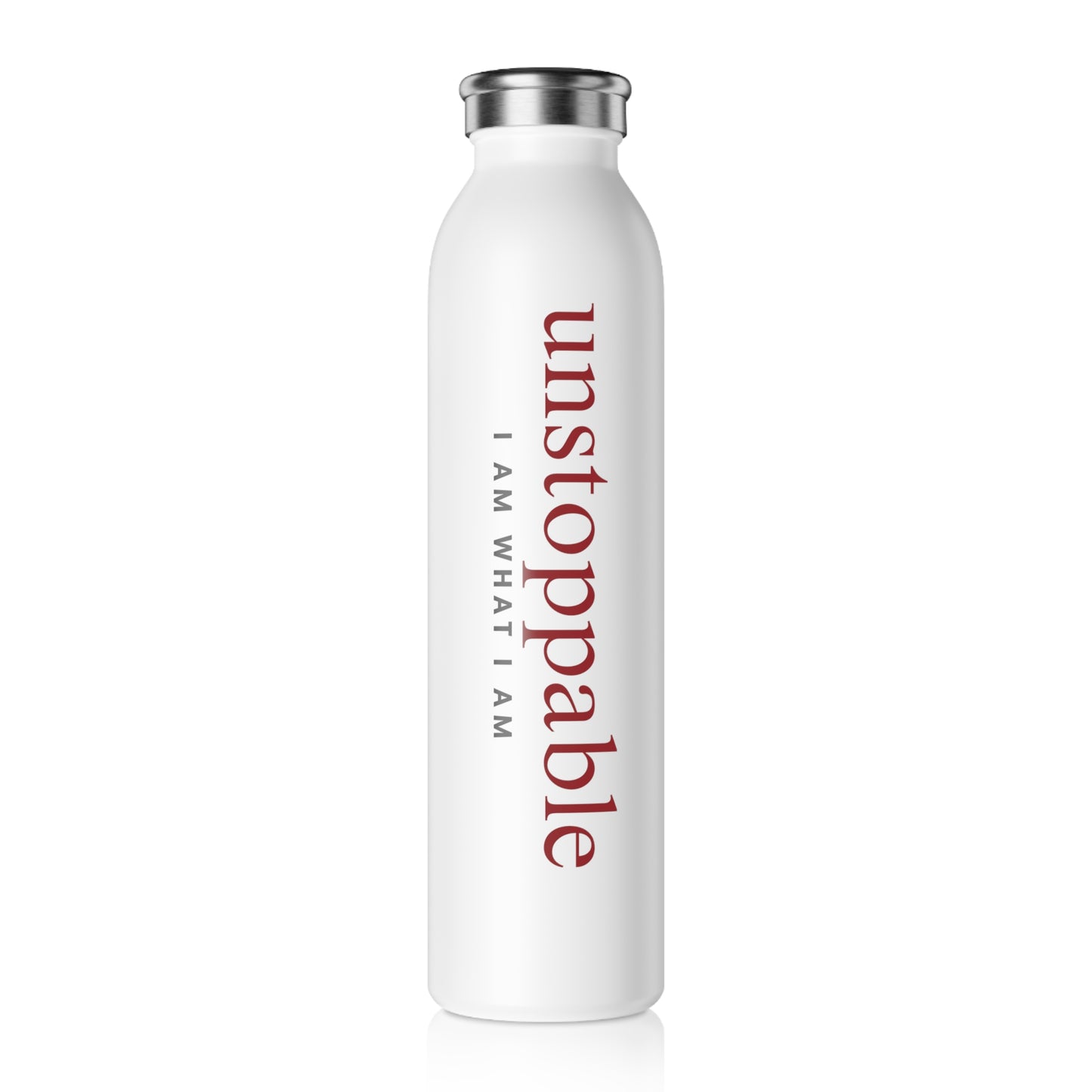 Unstoppable Affirmation Slim Water Bottle
