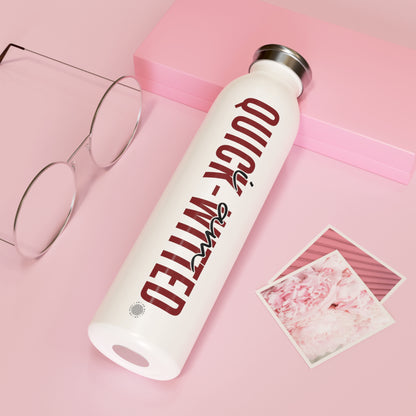 ur I Am Quick-Witted affirmation water bottle is one of our positive affirmations for mental health. Positive thinking keeps our mindset happy and healthy. This personalized water bottle was designed to become a creator’s favorite canvas of expression.