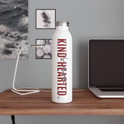 Our I Am Kind-Hearted affirmation water bottle is one of our positive affirmations for mental health. Positive thinking keeps our mindset happy and healthy. This personalized water bottle was designed to become a creator’s favorite canvas of expression.