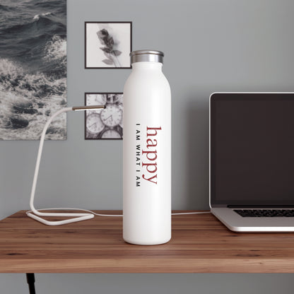 Happy Affirmation Slim Water Bottle