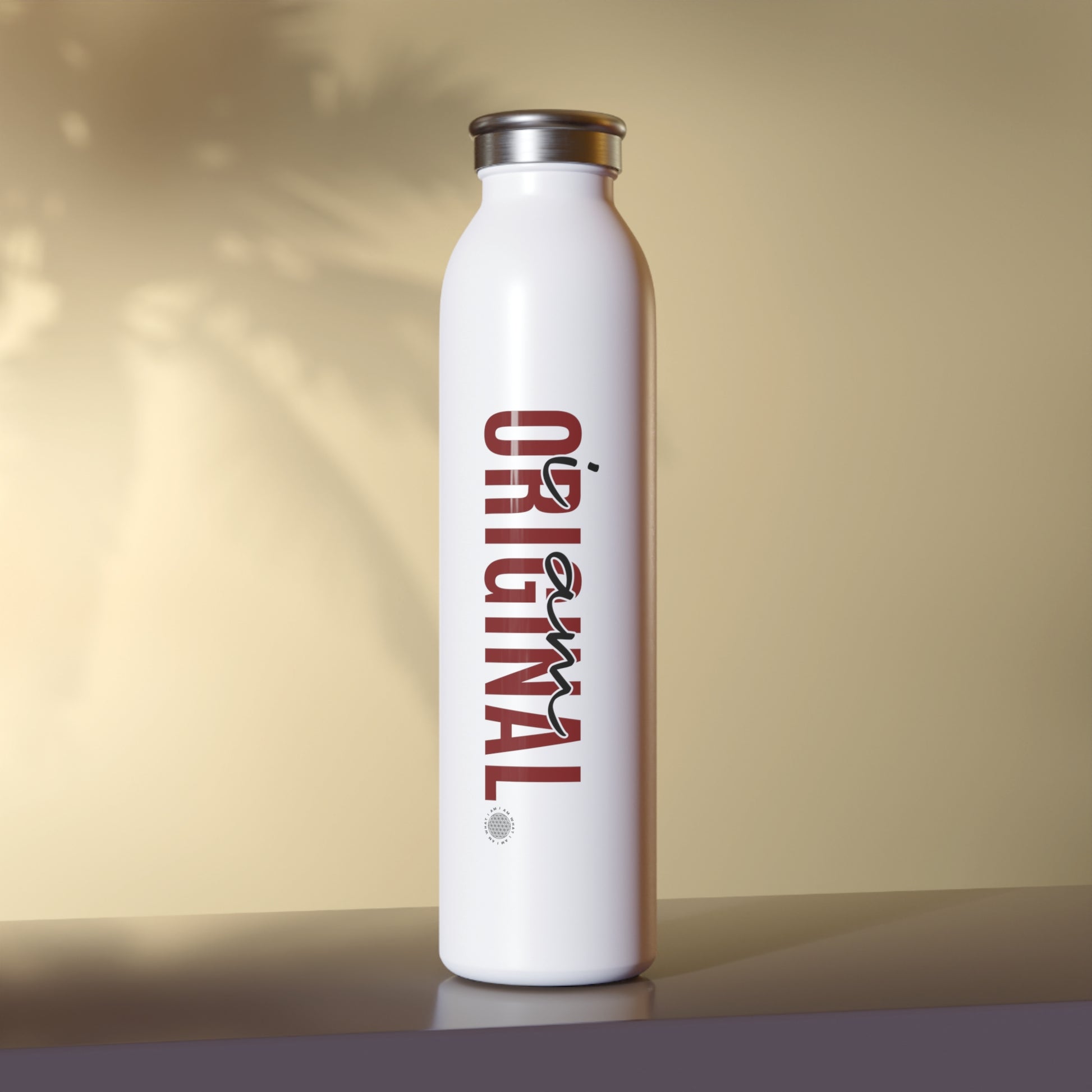 Our I Am Original affirmation water bottle is one of our positive affirmations for mental health. Positive thinking keeps our mindset happy and healthy. This personalized water bottle was designed to become a creator’s favorite canvas of expression.