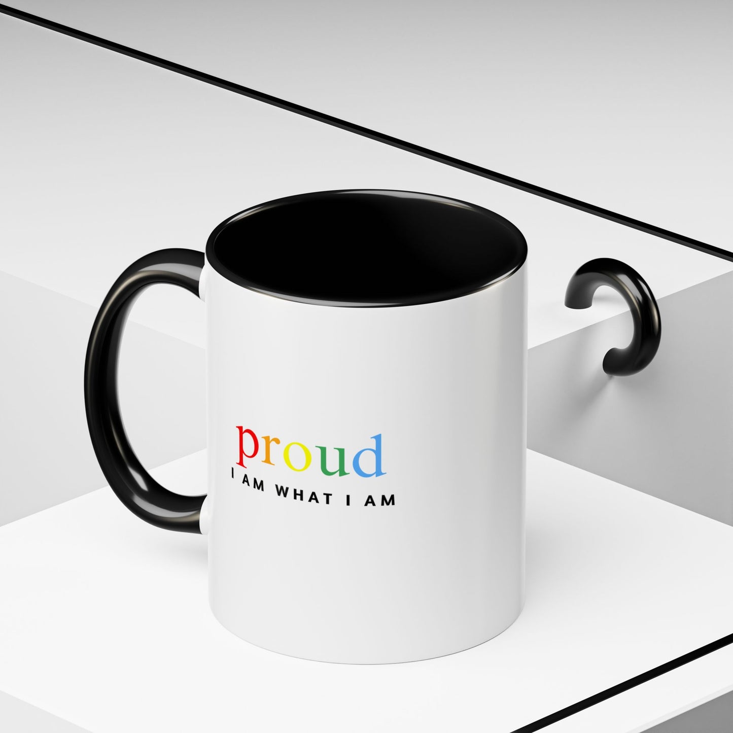 black and white proud 11 oz mug