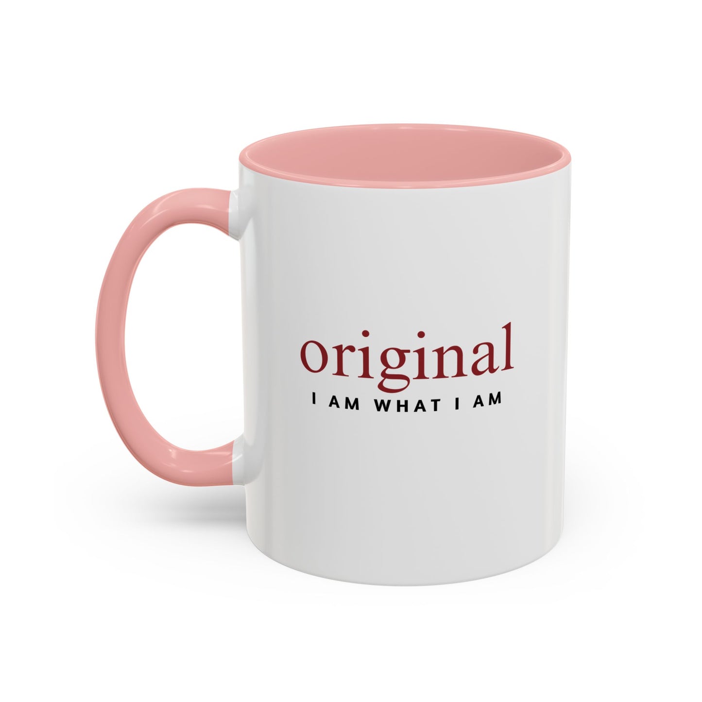 pink and white original 11 oz mug