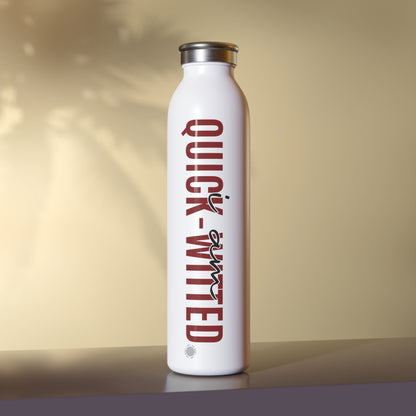 ur I Am Quick-Witted affirmation water bottle is one of our positive affirmations for mental health. Positive thinking keeps our mindset happy and healthy. This personalized water bottle was designed to become a creator’s favorite canvas of expression.