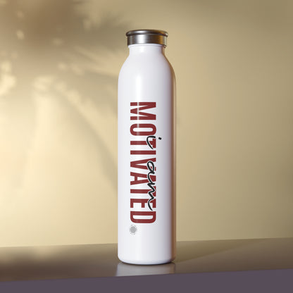 Our I Am Motivated affirmation water bottle is one of our positive affirmations for mental health. Positive thinking keeps our mindset happy and healthy. This personalized water bottle was designed to become a creator’s favorite canvas of expression.