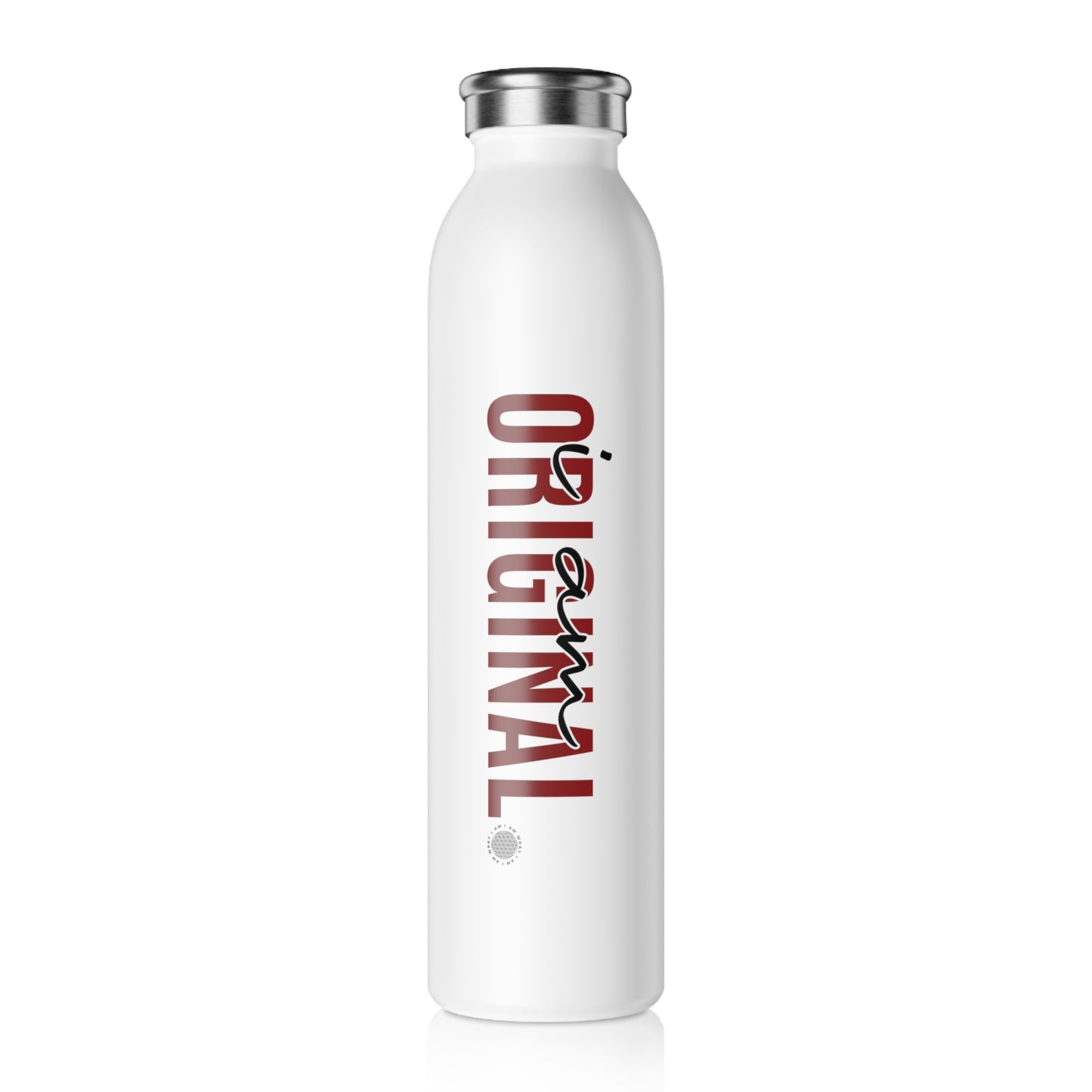 Our I Am Original affirmation water bottle is one of our positive affirmations for mental health. Positive thinking keeps our mindset happy and healthy. This personalized water bottle was designed to become a creator’s favorite canvas of expression.