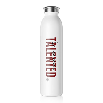 Our I Am Talented affirmation water bottle is one of our positive affirmations for mental health. Positive thinking keeps our mindset happy and healthy. This personalized water bottle was designed to become a creator’s favorite canvas of expression.