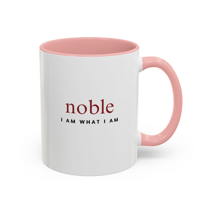 pink and white noble 11 oz mug