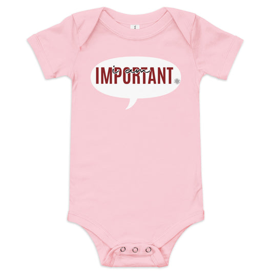 I Am Important Baby one piece