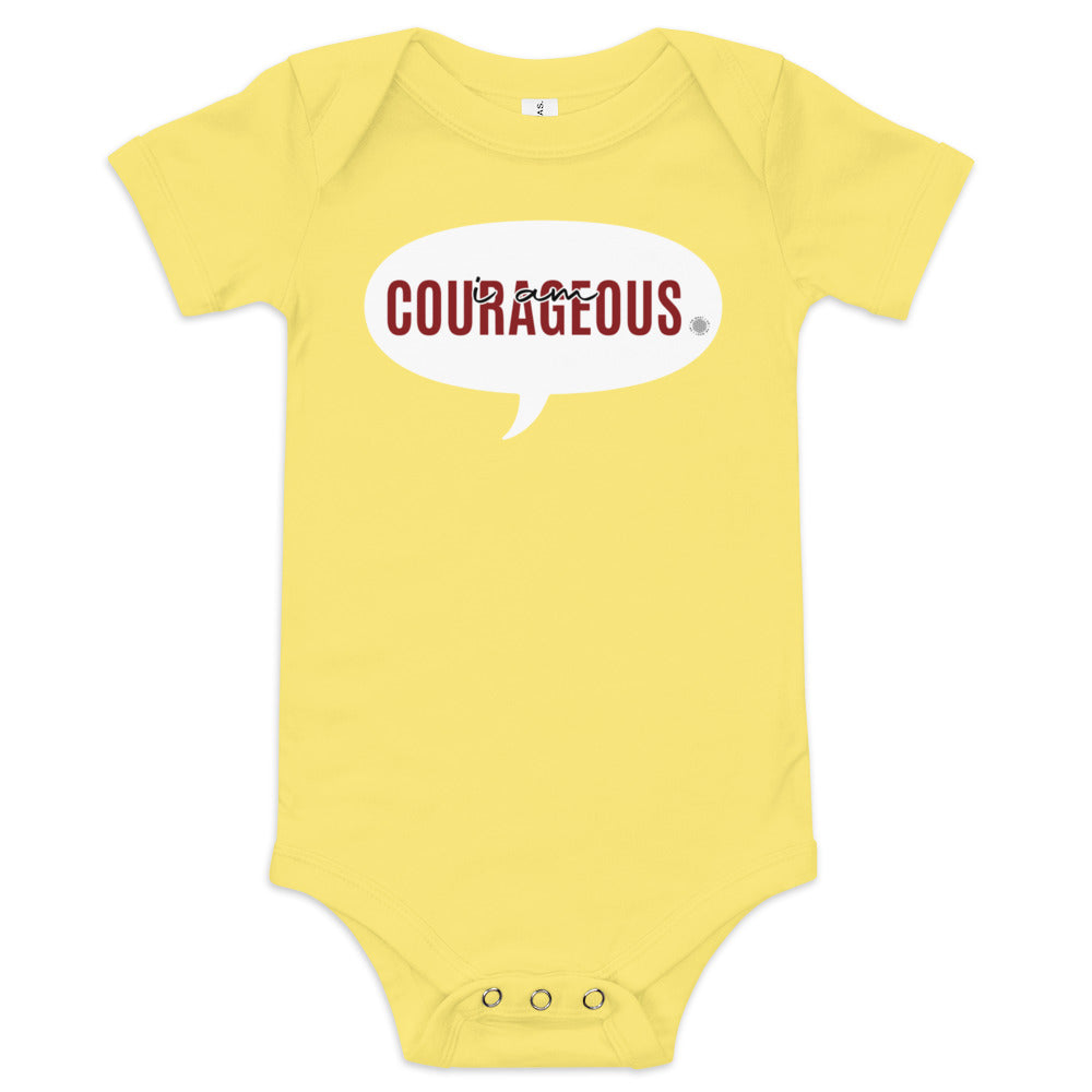 I Am Courageous Baby one piece