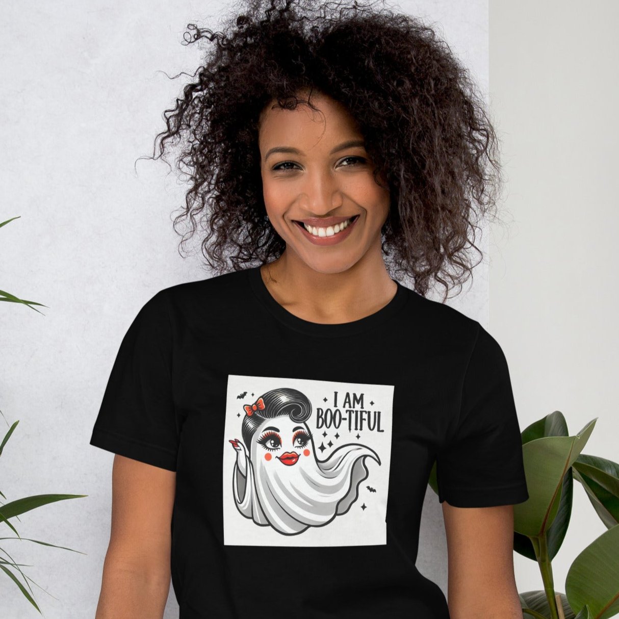 I Am Boo-tiful black adult t-shirt