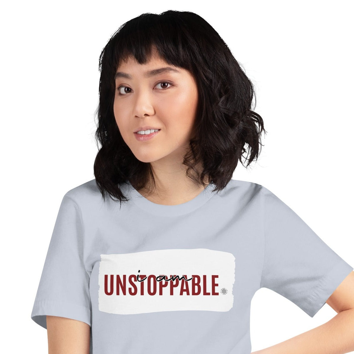 I Am Unstoppable Adult Unisex T-Shirt blue