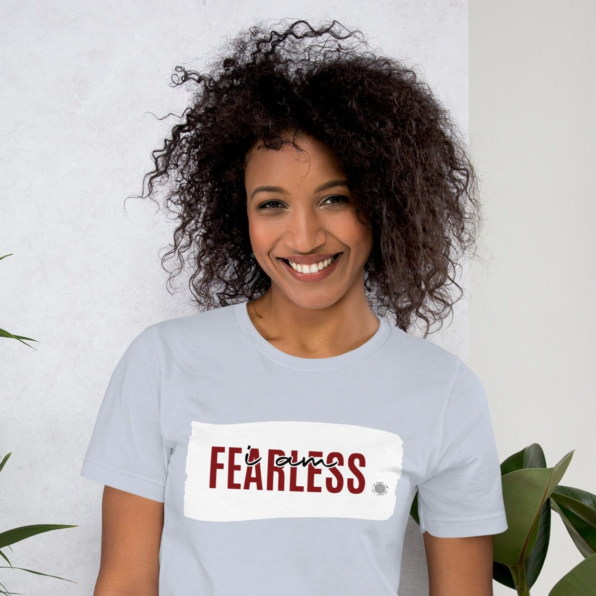 I Am Fearless Adult Unisex T-Shirt blue