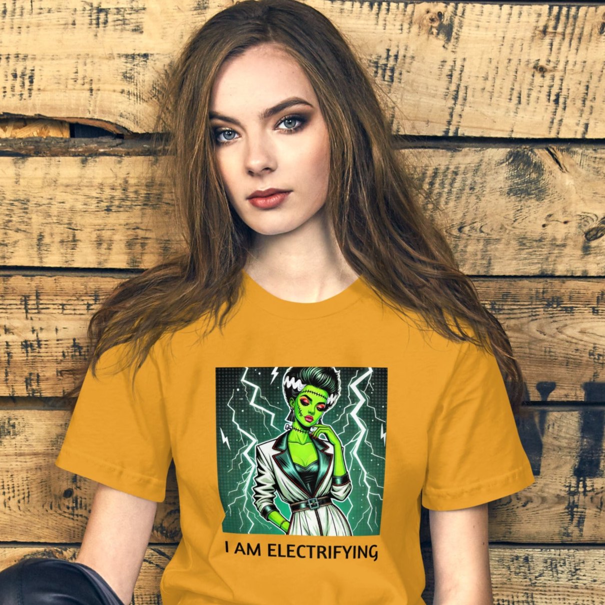 I Am Electrifying orange adult t-shirt