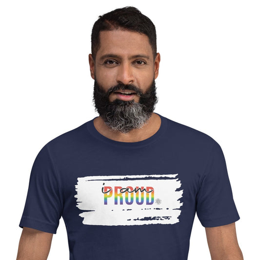 I Am Proud Adult Unisex T-Shirt navy