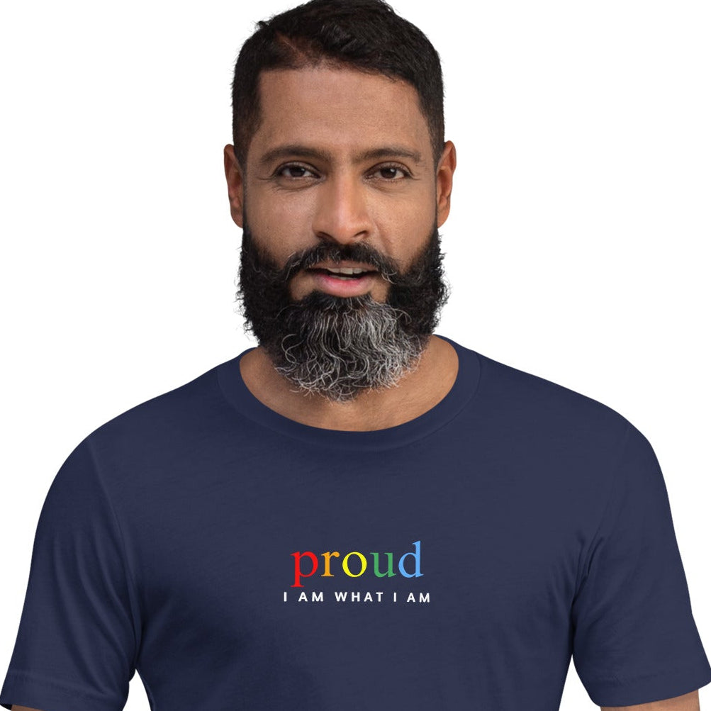 proud unisex t-shirt navy