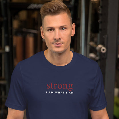 Strong unisex-staple-t-shirt-navy