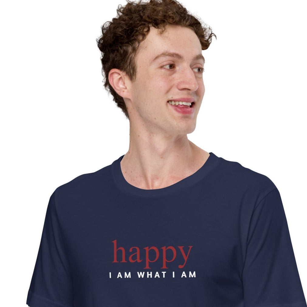 happy unisex-staple-t-shirt-navy