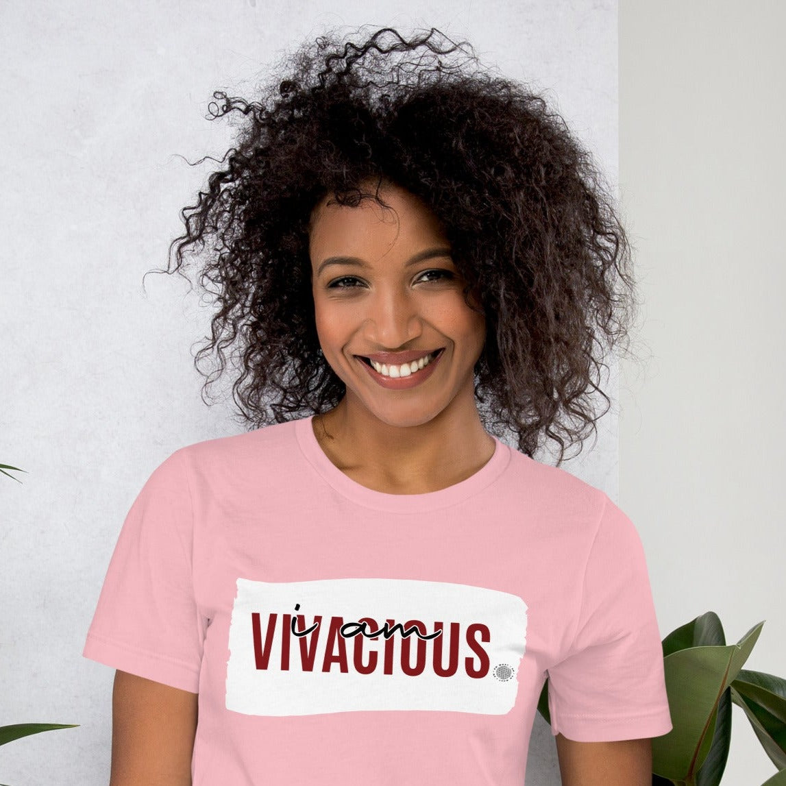 I Am Vivacious Adult Unisex T-Shirt pink